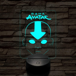 Avatar, Aang fej 7 színű 3D led lámpa