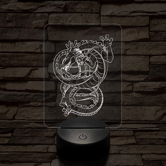 Dragon Ball Shenron sárkány 7 színű 3D led lámpa