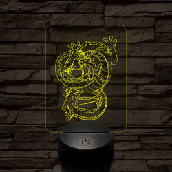 Dragon Ball Shenron sárkány 7 színű 3D led lámpa