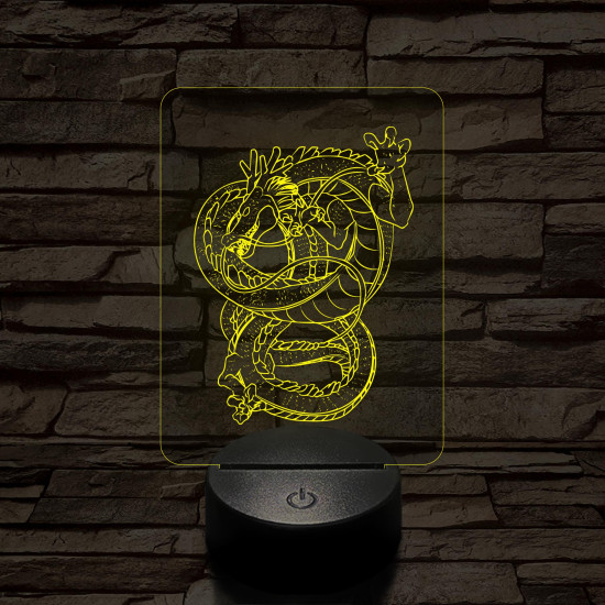Dragon Ball Shenron sárkány 7 színű 3D led lámpa