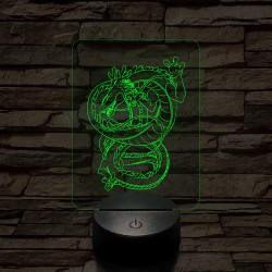 Dragon Ball Shenron sárkány 7 színű 3D led lámpa