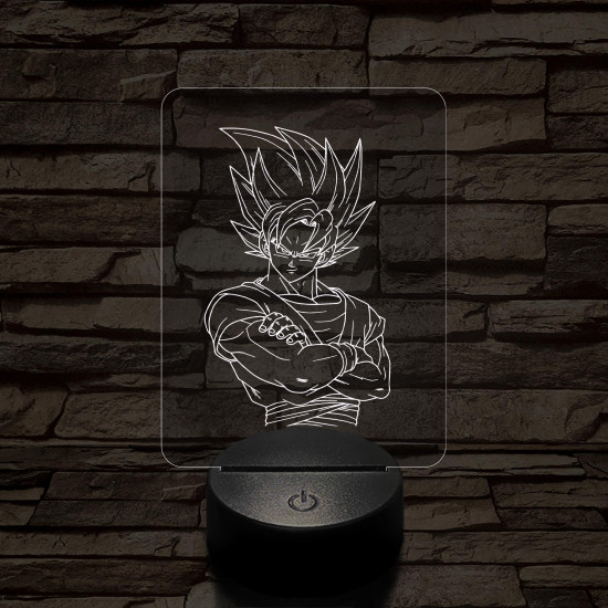 Songoku 1SS 7 színű 3D led lámpa