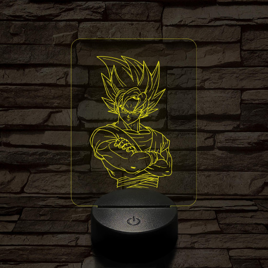 Songoku 1SS 7 színű 3D led lámpa