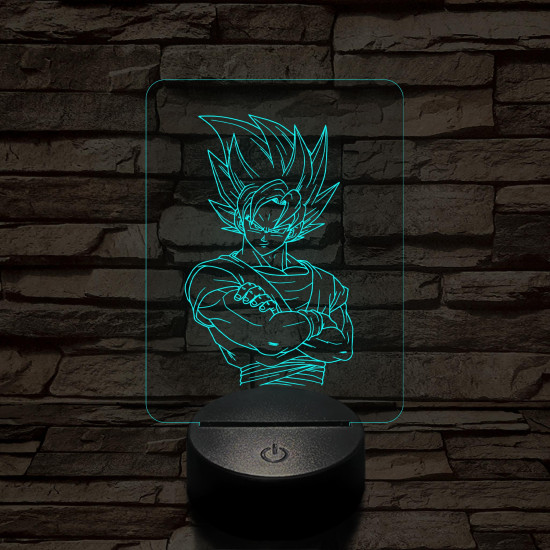 Songoku 1SS 7 színű 3D led lámpa
