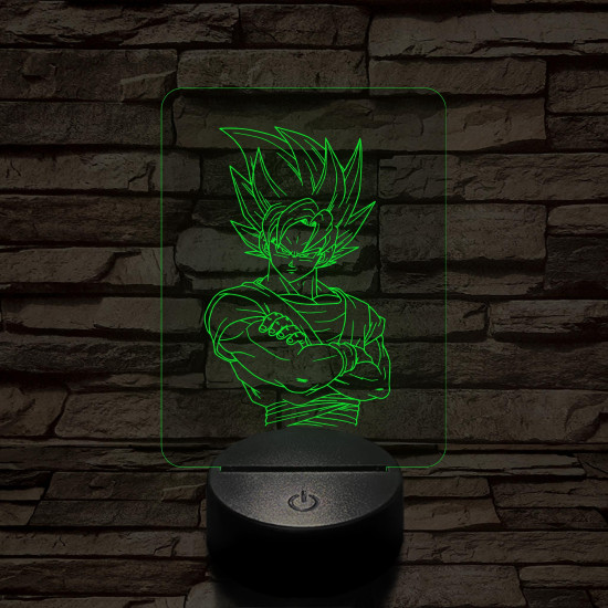 Songoku 1SS 7 színű 3D led lámpa