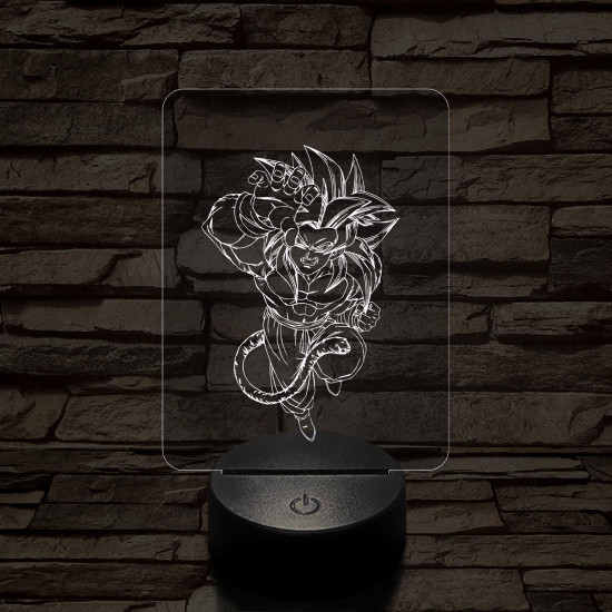 Songoku 6SS 7 színű 3D led lámpa