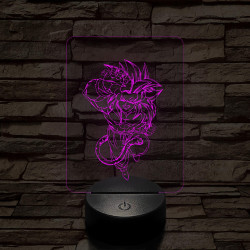 Songoku 6SS 7 színű 3D led lámpa