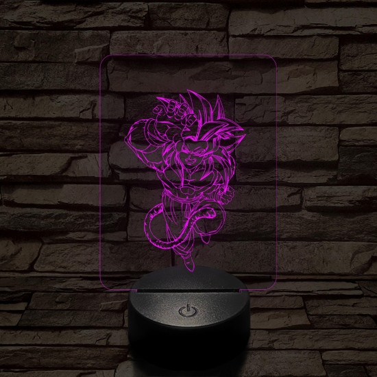 Songoku 6SS 7 színű 3D led lámpa