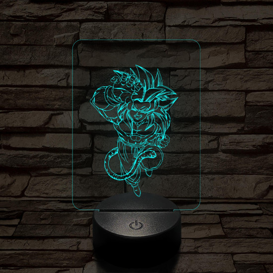 Songoku 6SS 7 színű 3D led lámpa