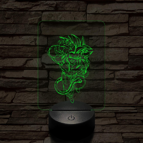 Songoku 6SS 7 színű 3D led lámpa