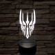 Sauron félelmetes sisakja 7 színű 3D led lámpa