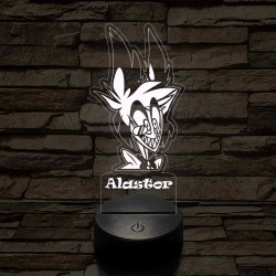 Hazbin Hotel Alastor 7 színű 3D led lámpa