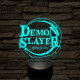 Demon Slayer logo 7 színű 3D led lámpa