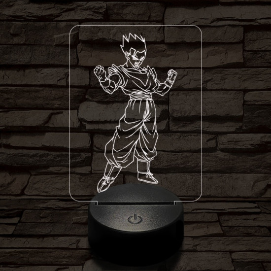 Songohan elszánt 7 színű 3D led lámpa