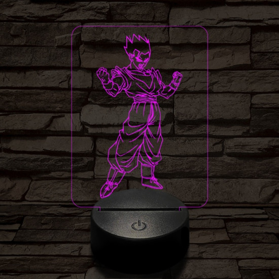 Songohan elszánt 7 színű 3D led lámpa