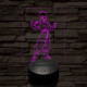 Songohan elszánt 7 színű 3D led lámpa