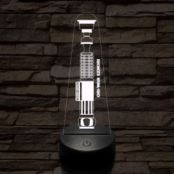 Obi-Wan Kenobi új fénykardja 7 színű 3D led lámpa