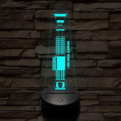 Obi-Wan Kenobi új fénykardja 7 színű 3D led lámpa