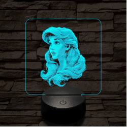 Ariel csodálat 7 színű valósághű 3D led lámpa