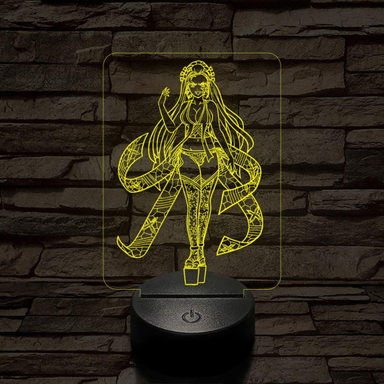 Daki a Demon Slayer-ből 7 színű 3D led lámpa