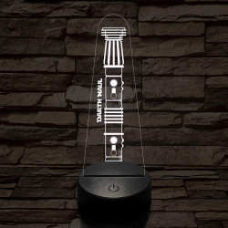 Darth Maul fénykardja 7 színű 3D led lámpa