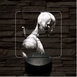 Deadpool pózol 7 színű valósághű 3D led lámpa