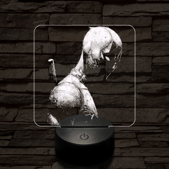 Deadpool pózol 7 színű valósághű 3D led lámpa