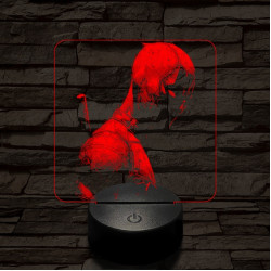 Deadpool pózol 7 színű valósághű 3D led lámpa