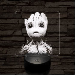 Groot csodálkozik 7 színű valósághű 3D led lámpa