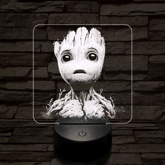 Groot csodálkozik 7 színű valósághű 3D led lámpa