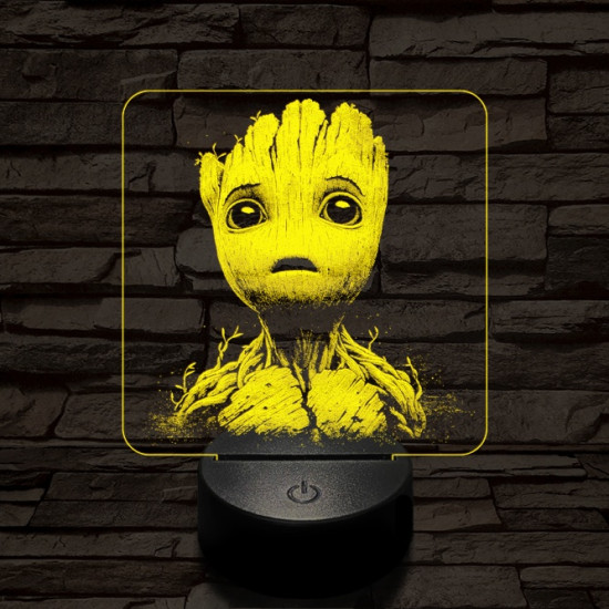 Groot csodálkozik 7 színű valósághű 3D led lámpa