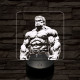 Hulk dühös 7 színű valósághű 3D led lámpa