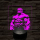 Hulk dühös 7 színű valósághű 3D led lámpa