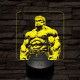 Hulk dühös 7 színű valósághű 3D led lámpa