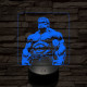 Hulk dühös 7 színű valósághű 3D led lámpa