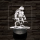 Leonárdó a tini ninja 7 színű valósághű 3D led lámpa