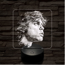 Luke Skywalker portré 7 színű valósághű 3D led lámpa