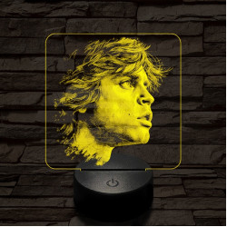 Luke Skywalker portré 7 színű valósághű 3D led lámpa