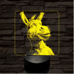 Shrek szamár 7 színű valósághű 3D led lámpa