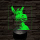 Shrek szamár 7 színű valósághű 3D led lámpa
