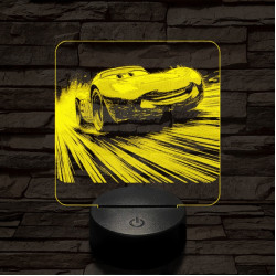 Verda az élen 7 színű valósághű 3D led lámpa