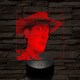 Woody 7 színű valósághű 3D led lámpa