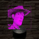 Woody 7 színű valósághű 3D led lámpa