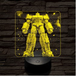Optimus dicsősége 7 színű valósághű 3D led lámpa