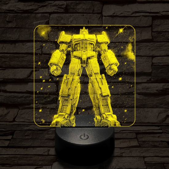 Optimus dicsősége 7 színű valósághű 3D led lámpa