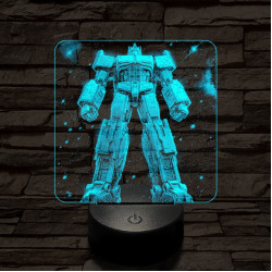 Optimus dicsősége 7 színű valósághű 3D led lámpa