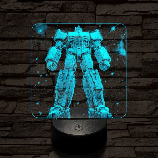 Optimus dicsősége 7 színű valósághű 3D led lámpa