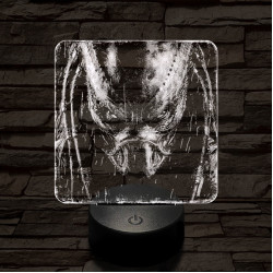 A predátor bosszúja 7 színű valósághű 3D led lámpa