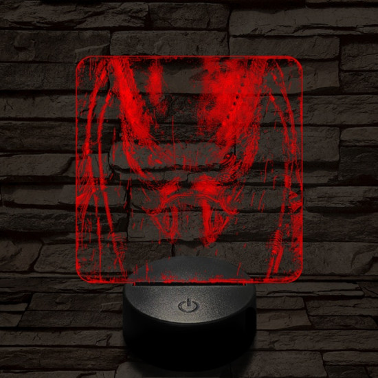 A predátor bosszúja 7 színű valósághű 3D led lámpa