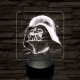 Vader sisakja 7 színű valósághű 3D led lámpa